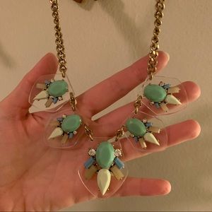 Super Cute Translucent Statement Necklace J.Crew